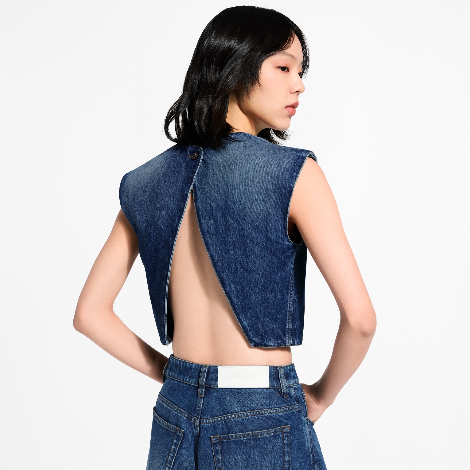 【  Jeans】オープンバックタンクトップ ADAM ET ROPÉ FEMME(アダム エ ロペ ファム) / 【逸品】バックオープン